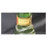 Collection of Vintage Green Glass Vases, Bowls, and Fish-Shaped Bottle