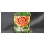 Collection of Vintage Green Glass Vases, Bowls, and Fish-Shaped Bottle