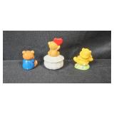 Collection of Ceramic Bear Figurines Including Russ and Panda