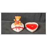 Collection of Ceramic Bear Figurines Including Russ and Panda