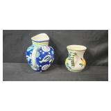 Set of 4 Decorative Vintage Pottery Pitchers - Relpo, Nemadji, Art Pottery
