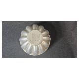 Collection of Vintage Metal and Kitchen Utensils with Percolator, Grater, Sifter, and Molds