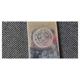 Collection of Vintage Metal and Kitchen Utensils with Percolator, Grater, Sifter, and Molds