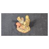 Collection of Woodland Animal Porcelain Figurines Including Raccoons and Squirrels