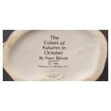 Collection of Woodland Animal Porcelain Figurines Including Raccoons and Squirrels