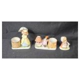 Lot of Vintage Porcelain Easter and Little Larkins Figurines and Holders