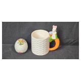 Lot of Vintage Porcelain Easter and Little Larkins Figurines and Holders