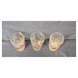 Set of Vintage Tall Glasses with Game Bird Designs