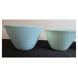 Collection of Vintage Mixing and Decorative Bowls, Glass and Pottery Assortment