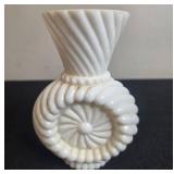 Collection of Vintage White Milk Glass Bowls, Vases, and Mug