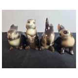 Vintage Bunny Figurine Collection with Avon Candle, Dakin Mug, and Enesco Mini Vase