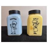 Vintage Set of 3 Flowered Baking Dishes, Tappan Salt & Pepper Shakers, and Pheasant Figurines