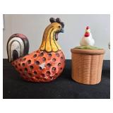 Collection of Vintage Ceramic Animal Creamers and Glass Measuring Cup