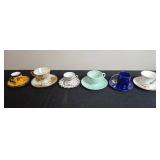 Collection of Vintage and Decorative Teacup and Saucer Sets