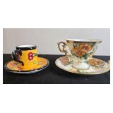 Collection of Vintage and Decorative Teacup and Saucer Sets
