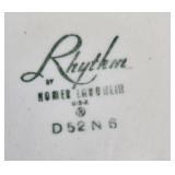 Vintage Mixed Dinnerware Collection - Plates, Cups, and Woven Ladle