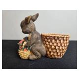 Set of Ceramic Animal Figurines Including Lambs, Ducks, and Rabbits