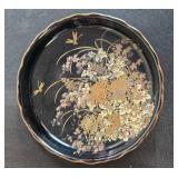 Vintage Mixed Glass Miniature Shot Glass Set with Shibata Japan Decorative Tray