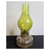 Collection of 3 Vintage Vases and Antique Glass Oil Lamp