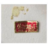 Vintage Christmas Holiday Decor Collection Including Mugs, Figurines, Glasses, and Tin House