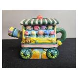 Vintage Christmas Holiday Decor Collection Including Mugs, Figurines, Glasses, and Tin House