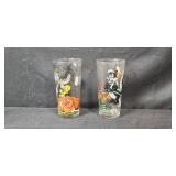 Set of Vintage Looney Tunes Character Glasses