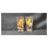 Set of Vintage Looney Tunes Character Glasses