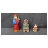 G.DeBrekht Russian Hand-Painted Figurines and Ornament Limited Edition Set of 3