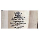 G.DeBrekht Russian Hand-Painted Figurines and Ornament Limited Edition Set of 3