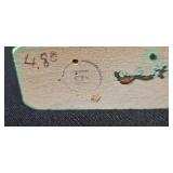 Set of German Wooden Number Candle Holders with Figures - 0 to 9