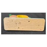 Set of German Wooden Number Candle Holders with Figures - 0 to 9