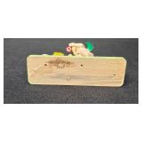 Set of German Wooden Number Candle Holders with Figures - 0 to 9