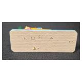 Set of German Wooden Number Candle Holders with Figures - 0 to 9