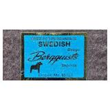 VTG Norwegian Viking Pewter Ship, Swedish Souvenir Plaque and Map Ceramic, with 2 Vintage Made in Japan Owl Figurines