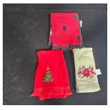 Collection of Contemporary Themed Christmas and Holiday Kitchen Towels