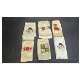 Collection of Contemporary Themed Christmas and Holiday Kitchen Towels