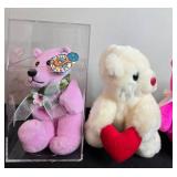 Collection of Plush Stuffed Bears including Pajama Fun Barbie Bear and Coca-Cola Bear
