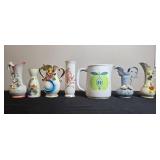Collection of Decorative Mini Pitchers and Vases, Mixed Vintage Styles