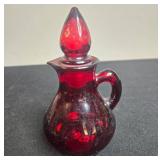 Set of Vintage Cape Cod Ruby Red Glass Collectibles - Inc Avon