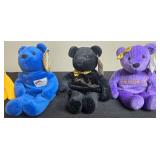 Set of Collectible Plush Bears Inc Pajama Fun Bear Gold