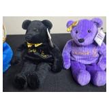 Set of Collectible Plush Bears Inc Pajama Fun Bear Gold