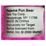 Set of Collectible Plush Bears Inc Pajama Fun Bear Gold