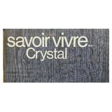 Glass and Porcelain Serving Piece Collection Including Crystal Bowl, Biscuit Jar, and Handled Tray