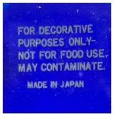 Assorted Vintage Cobalt Blue Decorative Porcelain and Pottery Set - Japan, Taiwan, Bavaria, Limoges