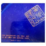 Assorted Vintage Cobalt Blue Decorative Porcelain and Pottery Set - Japan, Taiwan, Bavaria, Limoges