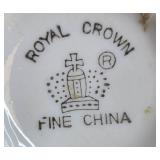 Set of Vintage Porcelain Mini Pitcher and Bowl Sets, Mixed Floral Patterns Inc Japan, Royal Chintz, Royal Crown, Avon