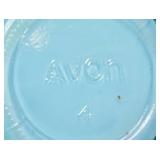 Collection of Vintage Avon Bottles and Fire-King Tulip Mixing Bowl