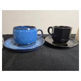 Assorted Collection of Vintage Mugs and Cups with Saucers