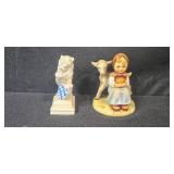 German Porcelain and Stoneware Collection with Nymphenburg Lion, Hummel Figurine, and Beer Steins