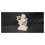 German Porcelain and Stoneware Collection with Nymphenburg Lion, Hummel Figurine, and Beer Steins